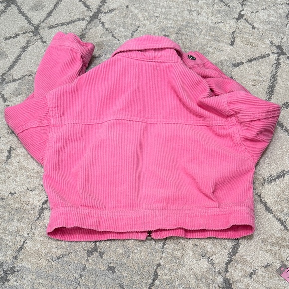 Forever 21 Kids corduroy cropped pink Jacket - Picture 6 of 6